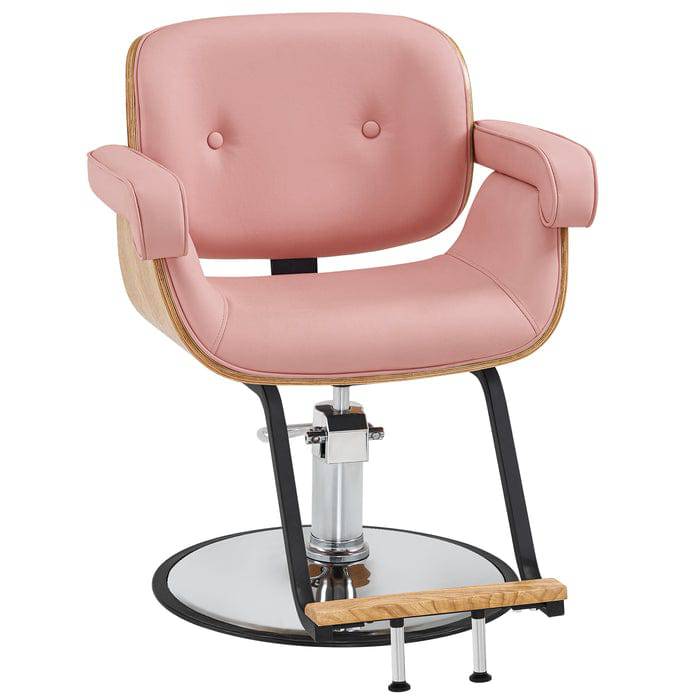 Evelyn Salon Styling Chair - Professional Hydraulic Barber Hairdressing Chair for Home & Salon Use - Perfect for Haircuts, Styling, and Makeup Application