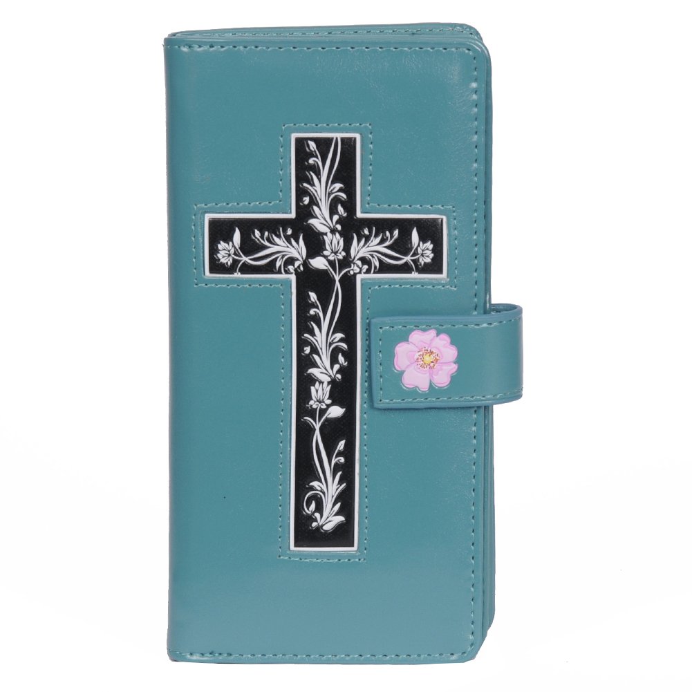 John 3:16 Vegan Leather Wallet for Women - Bible Verse Gift for Teens