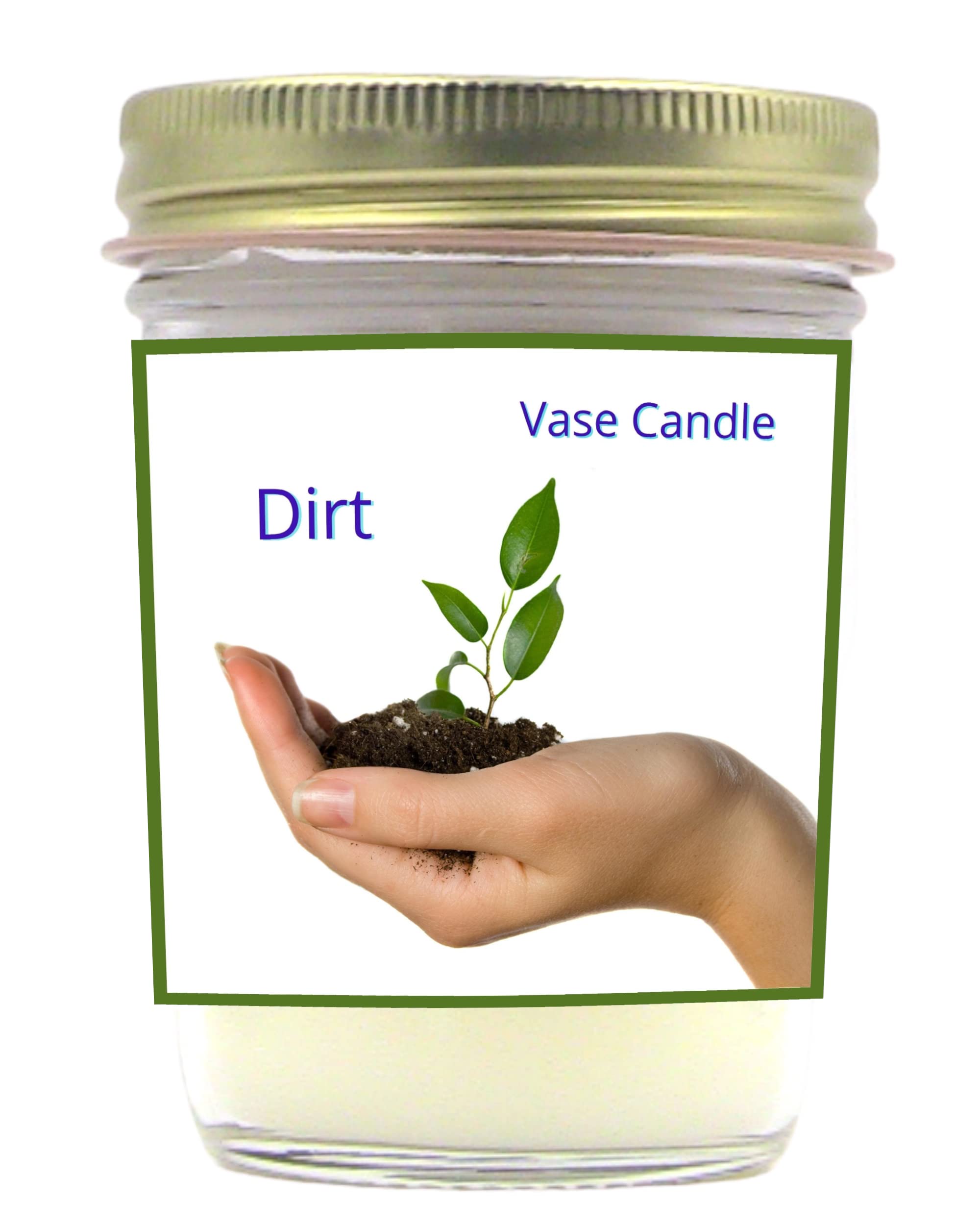 Dirt Scented Candle in Jar - Earthy Mud Aroma for Home Decor, Spa Relaxation & Unique Gifts