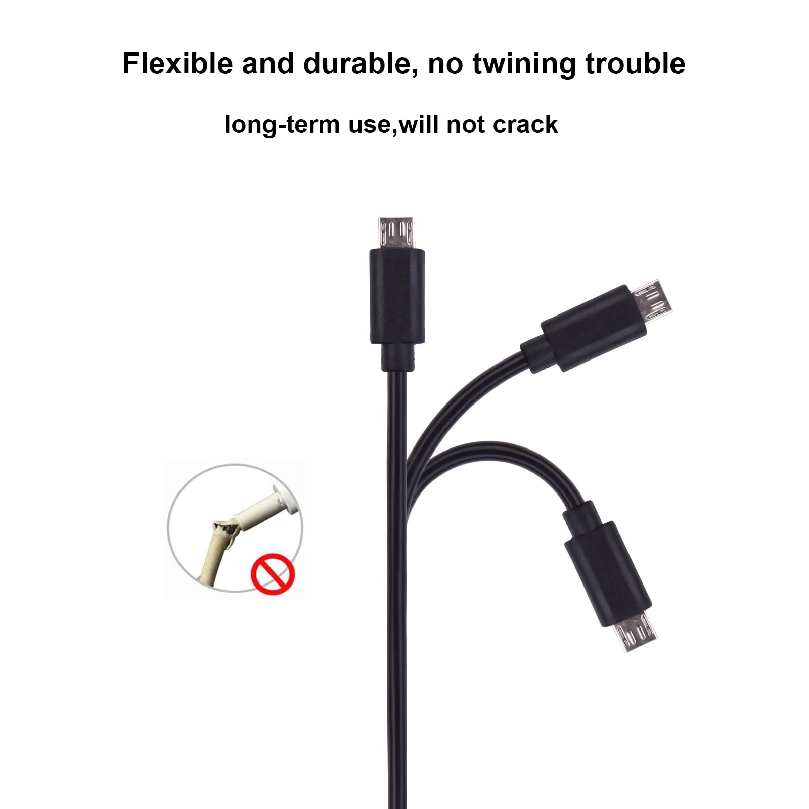 SteelSeries Arctis 9/7X/7P/7/3/1/Pro Wireless Gaming Headset Replacement Charging Cable - 6.6ft Black USB Charger Cord for PC, PS5, Xbox Series X - Perfect for Gaming, Streaming & Late-Night Sessions