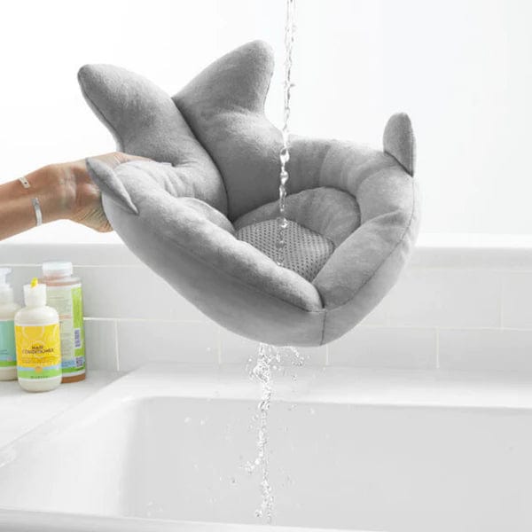 Skip Hop Baby Sink Bather - Soft Grey Bathtub Support for Newborns & Infants - Perfect for Bath Time Safety & Comfort in Kitchen or Bathroom Sink