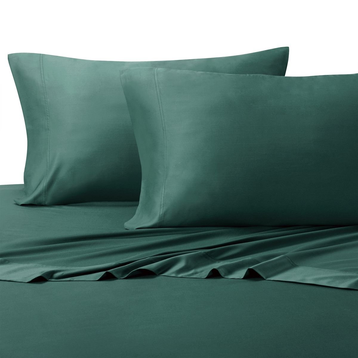 Royal Hotel Luxury Cooling Bamboo Viscose Sheet Set - 5PC Organic Bedding for Hot Sleepers, Deep Pocket Split Cal-King Size in Teal - Perfect for Summer Nights & Temperature Regulation