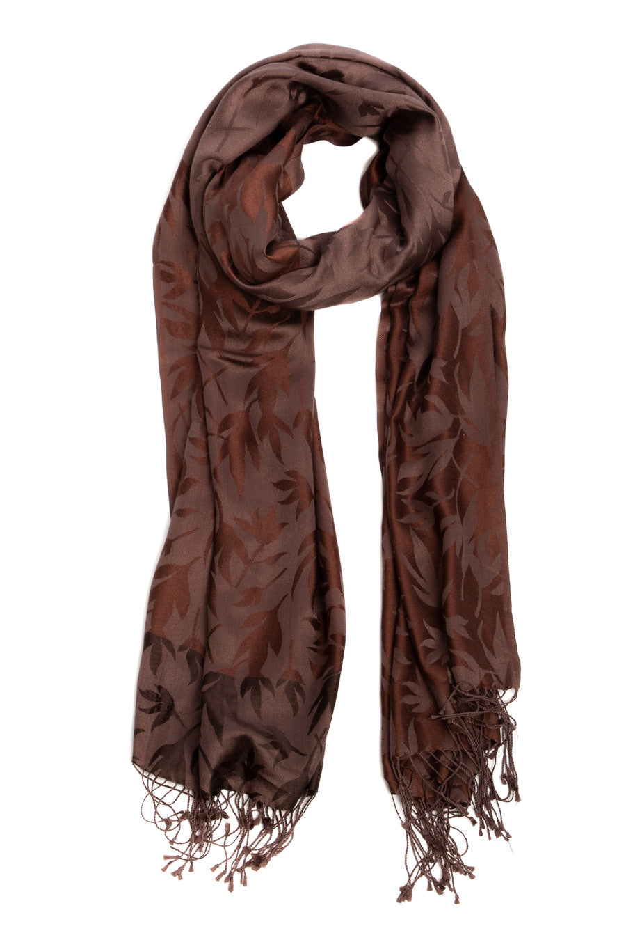 Elegant Leaf Silk Scarf for Women - Lightweight & Breathable Fashion Accessory - Perfect for Office, Party & Special Occasions