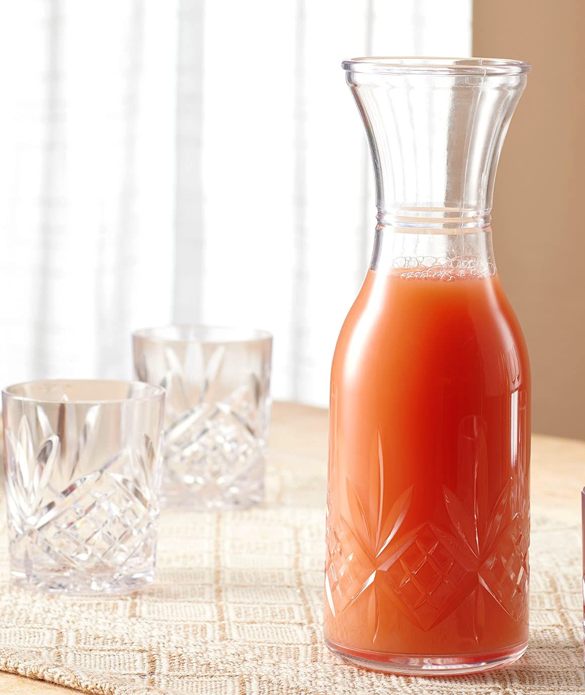 Godinger Dublin Collection Shatterproof Acrylic Water Pitcher & Wine Carafe - Perfect for Dining, Entertaining & Kitchen Use