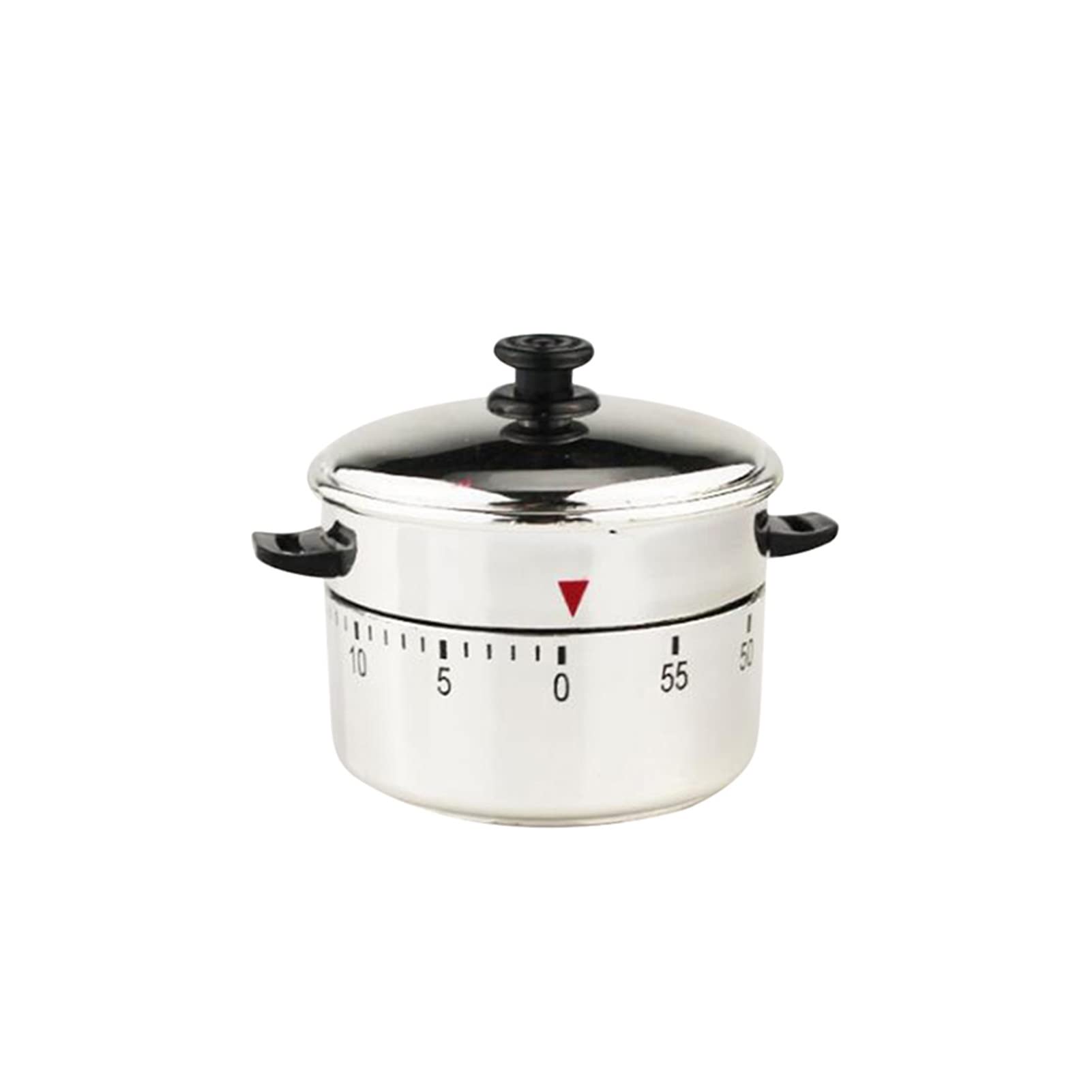 Stainless Steel Mechanical Kitchen Timer - 60 Minute Countdown Alarm Clock for Cooking, Baking & Learning - Perfect for Home, School & Office Use