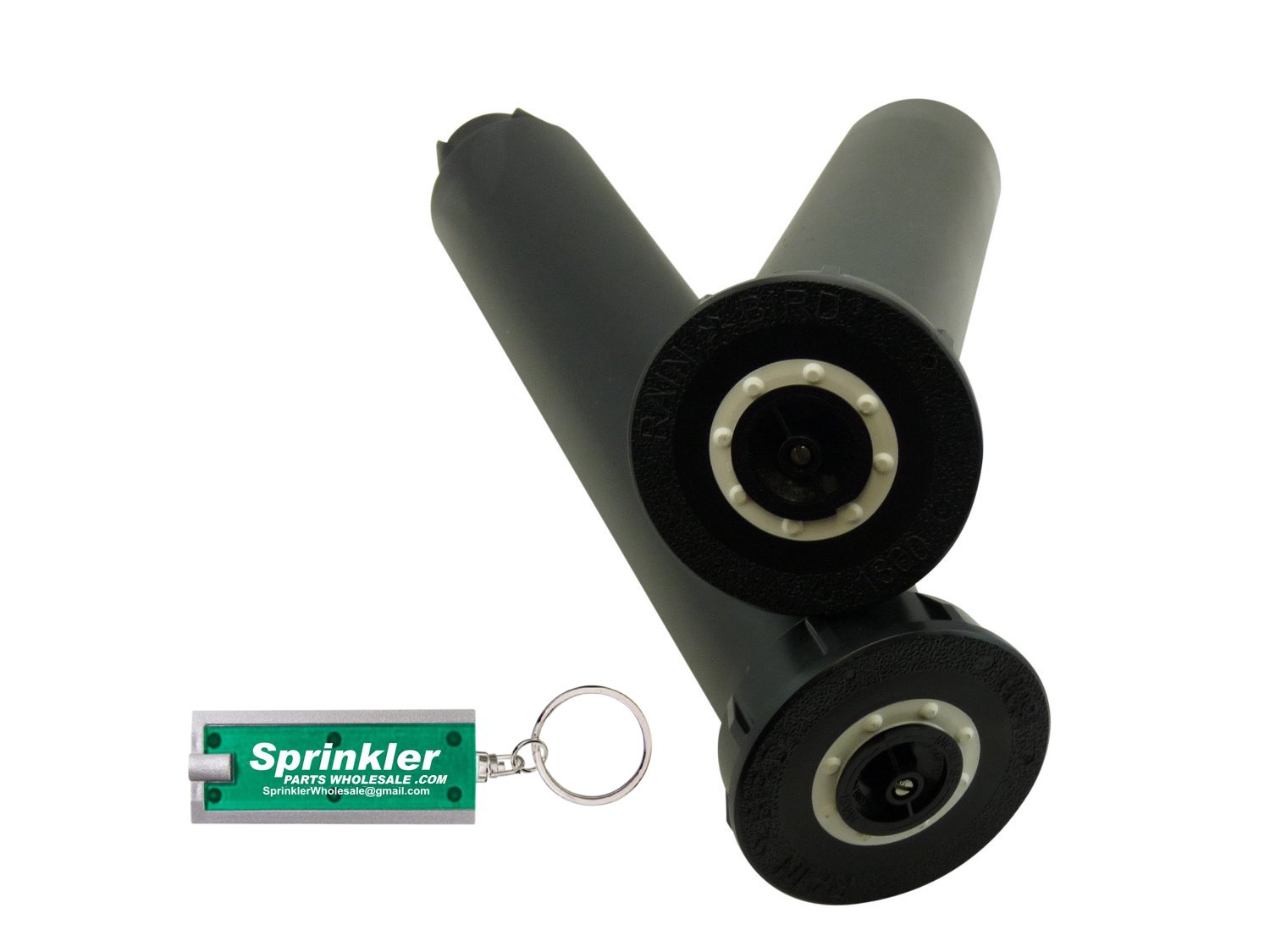 Rain Bird 1806 Adjustable 360° Spray Head with 15VAN Nozzle - 15' Radius, No Side Inlet - Perfect for Lawn Irrigation, Garden Watering & Landscape Maintenance (Includes Free Flashlight Keychain)