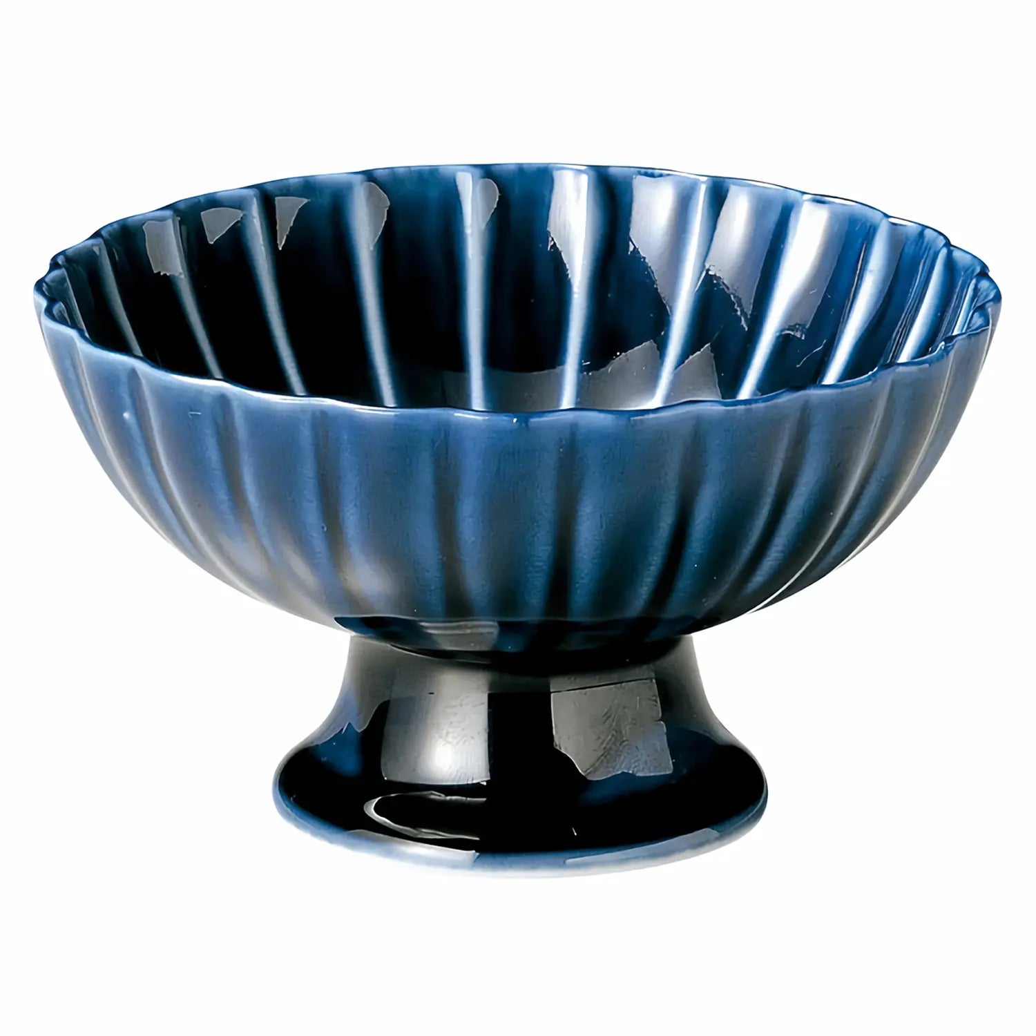 M.Style Epoch Porcelain Footed Bowl Set of 4 - Elegant Serving Dishes for Desserts, Salads & Entertaining - Perfect for Dinner Parties, Holiday Gatherings & Home Decor