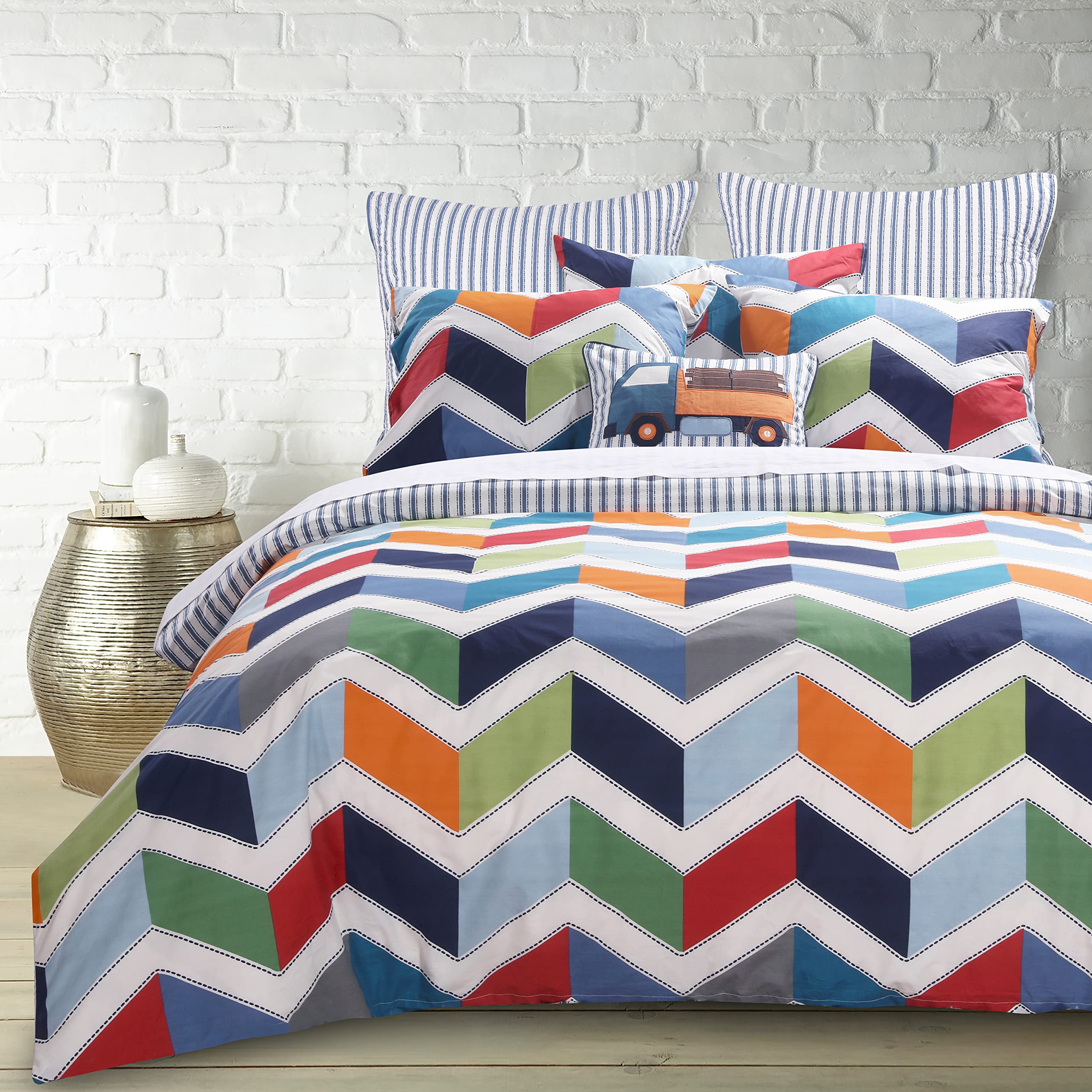 Levtex Home Dominik Duvet Cover Set - Full/Queen Size 90