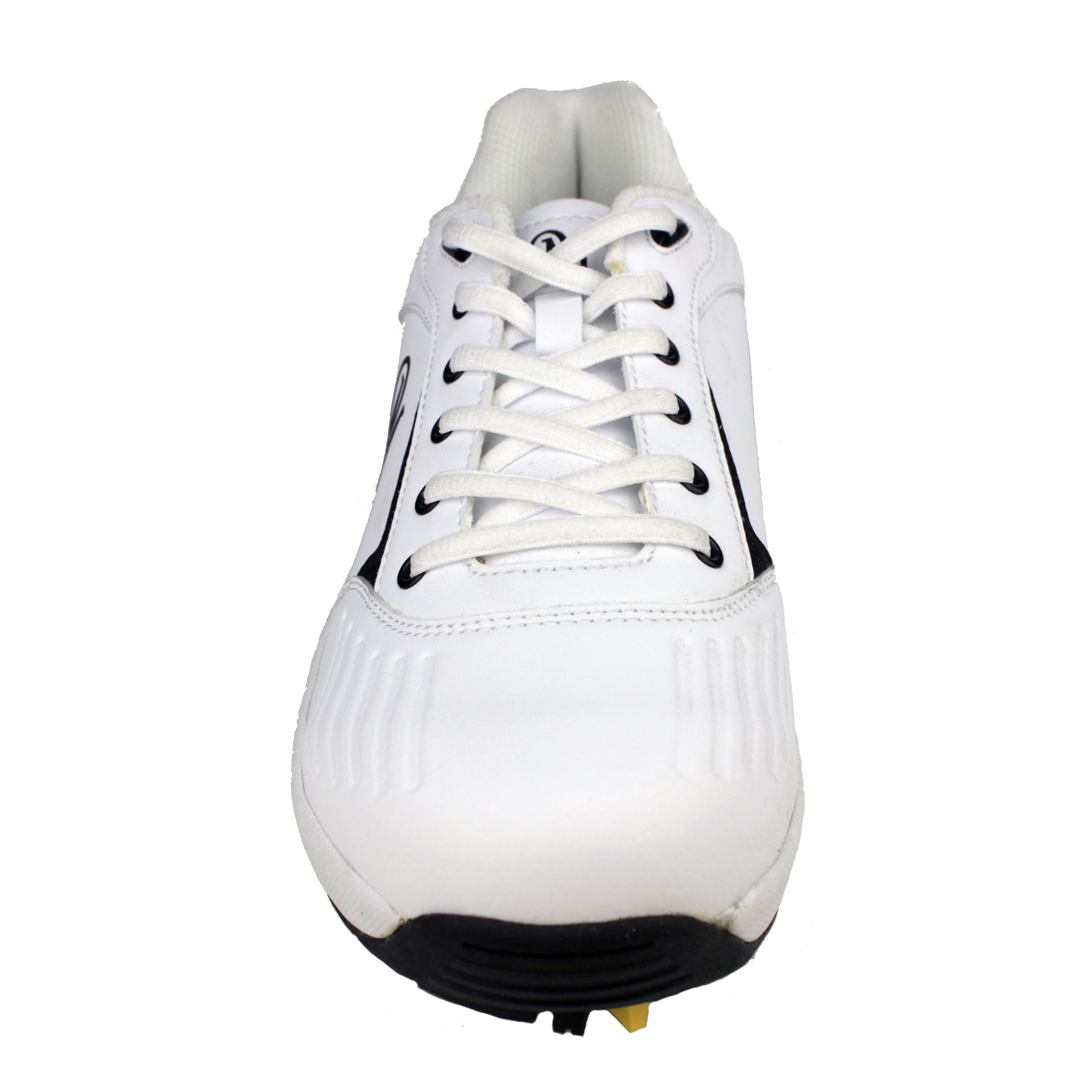 Men's MCA400 Spiked Golf Shoes for Wide Feet - Comfortable Athletic Golf Sneakers for Men - Size 11W US in White - Perfect for Golf Course & Outdoor Sports