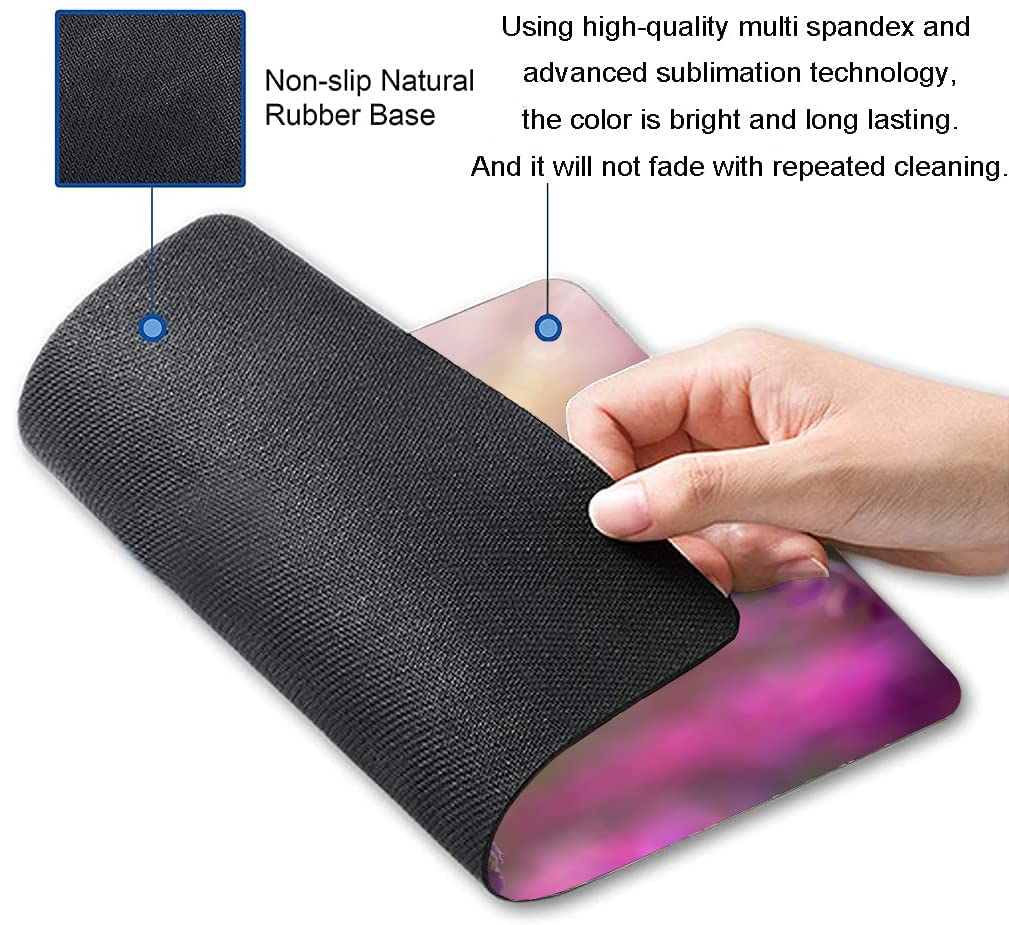 Custom Square Gaming Mouse Pad - Non-Slip Rubber Base for PC, Laptop & Office Use - Colorful Butterfly Design Computer Desk Mat for Gamers & Professionals