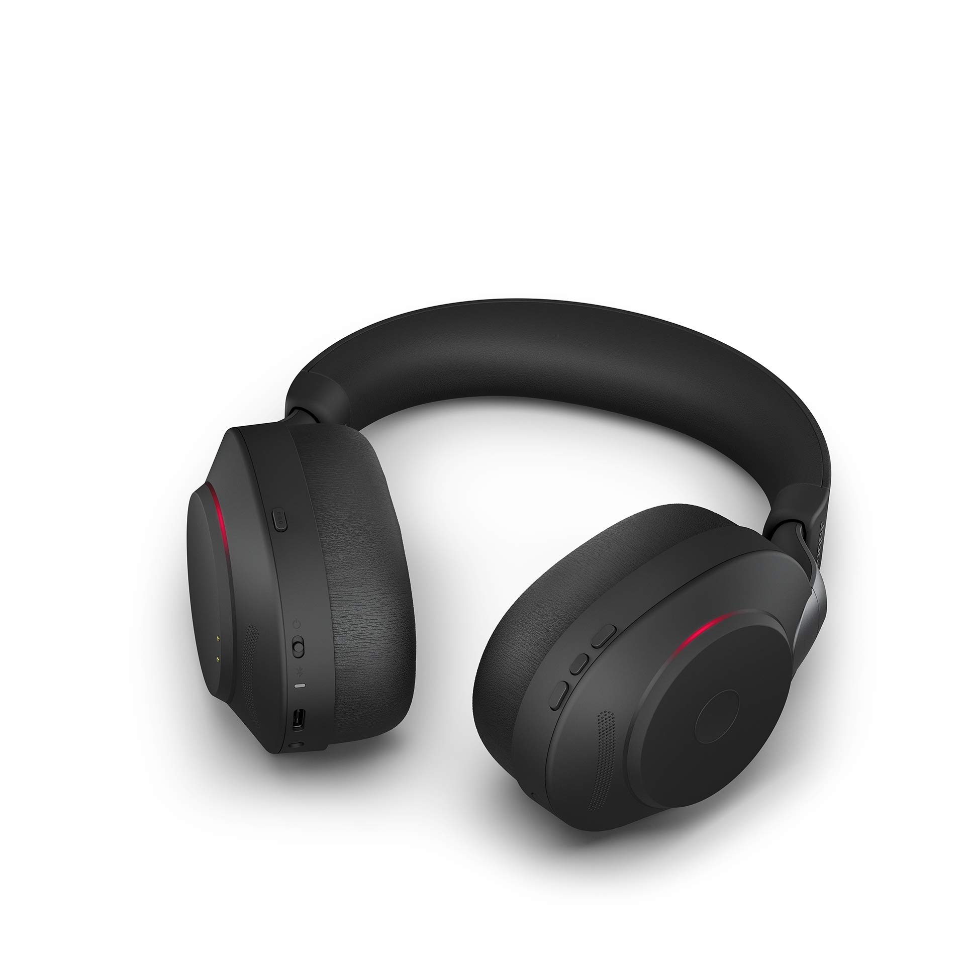 Jabra Evolve2 85 Wireless PC Headset with Charging Stand - Noise Cancelling UC Certified Stereo Headphones | 37-Hour Battery Life | USB-A Bluetooth Adapter | Black | Perfect for Remote Work, Video Conferencing & Office Use