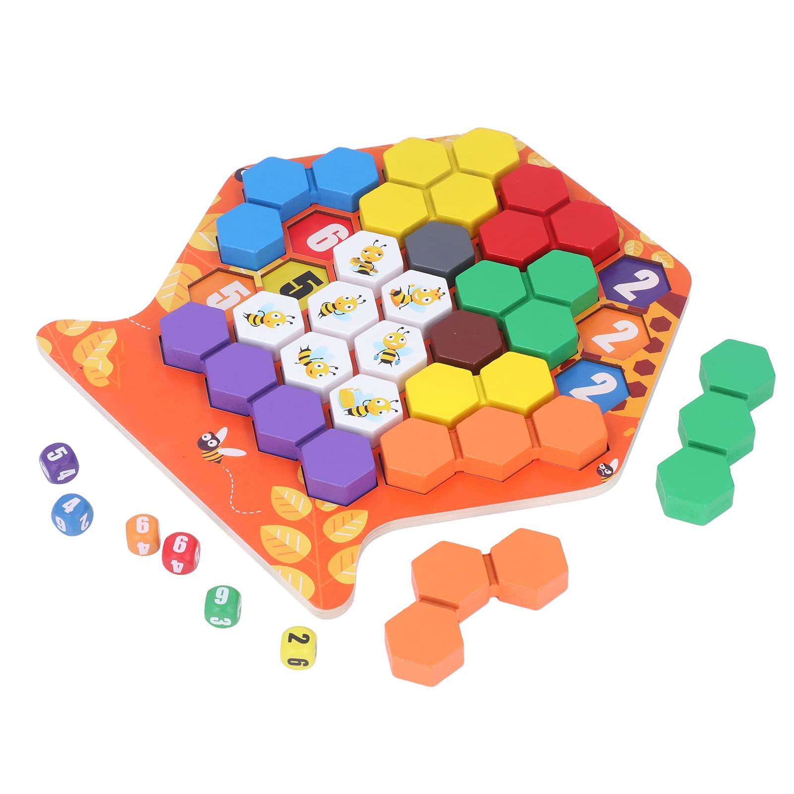 Shanrya Honeycomb Puzzle Game - Educational Bee Blocks Toy for Kids, Brain Teaser for Holiday Party & Family Game Night | STEM Learning, Birthday Gift Idea