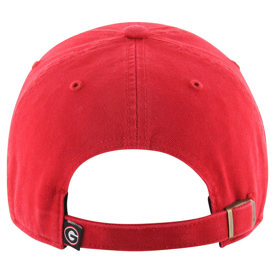 47 Brand Georgia Bulldogs Adjustable Baseball Cap - Red Bulldog Logo Hat for Men & Women - Perfect for Game Day, Tailgating & Outdoor Activities