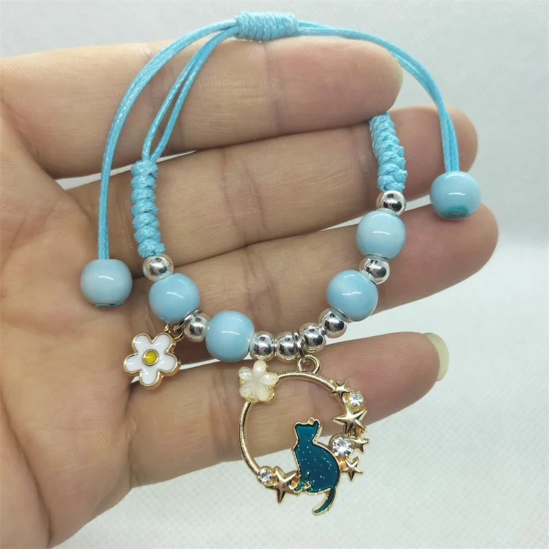 Stylish Animal Cat Bracelet for Girls - Trendy Handmade Jewelry Gift for Cat Lovers | Perfect for Parties, Gifts & Everyday Wear