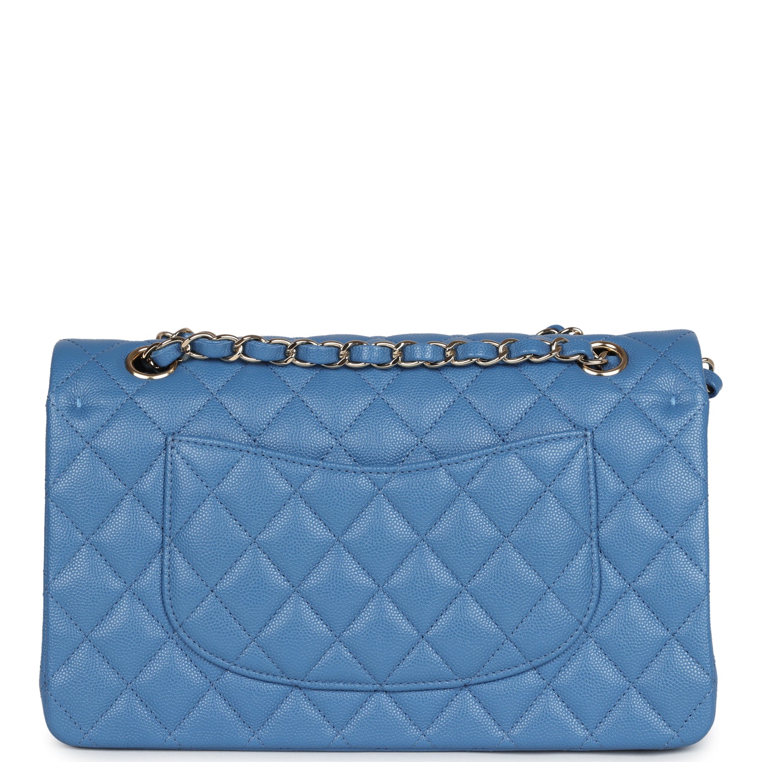 Chanel Medium Classic Double Flap Bag in Blue Caviar Leather with Gold Hardware - Luxury Handbag for Women, Perfect for Parties, Work & Everyday Use