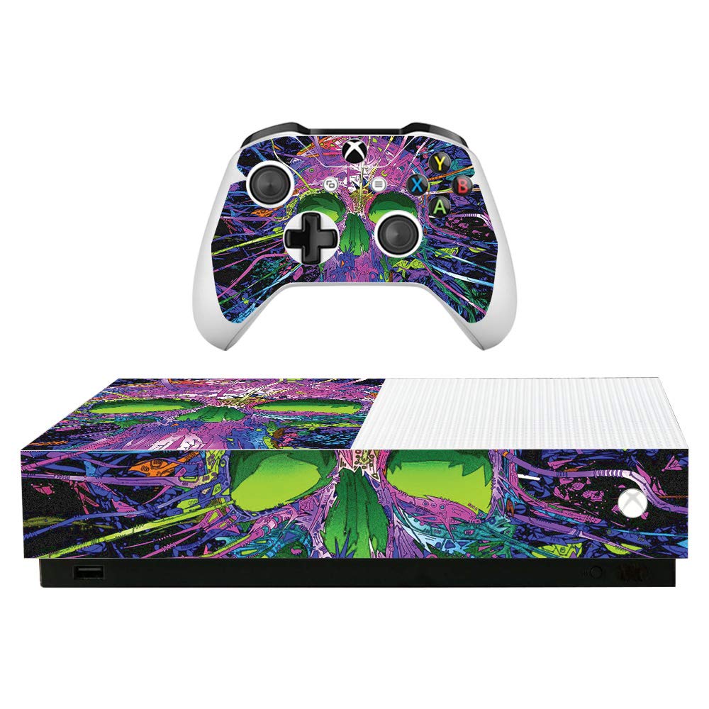 MightySkins Protective Vinyl Skin for Microsoft Xbox One S All-Digital Edition - Durable Decal Wrap Cover | Easy to Apply & Remove | Made in USA | Perfect for Gaming Setups & Home Entertainment Systems