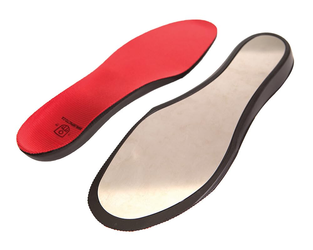 RHINOTUFFD Puncture Resistant Work Boot Insoles - Red | Heavy Duty Safety Insoles for Construction, Warehouse & Industrial Workers | Comfort & Protection for Long Shifts