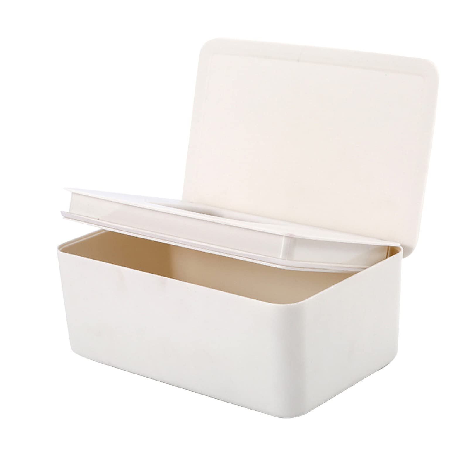 IKAXIYO Dustproof Wet Wipes Storage Box with Lid - Waterproof & Portable Tissue Holder for Home, Travel, and Office Organization