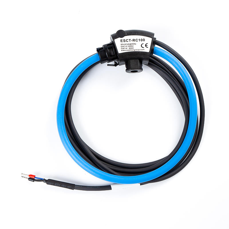 ESCT RC240 10000A Rogowski Coil - 75mm Diameter, 85mV/kA Output, 10000 Amp Current Sensor with 3 Meter Cable - Ideal for Power Monitoring, Energy Management, and Electrical Testing in Industrial Applications