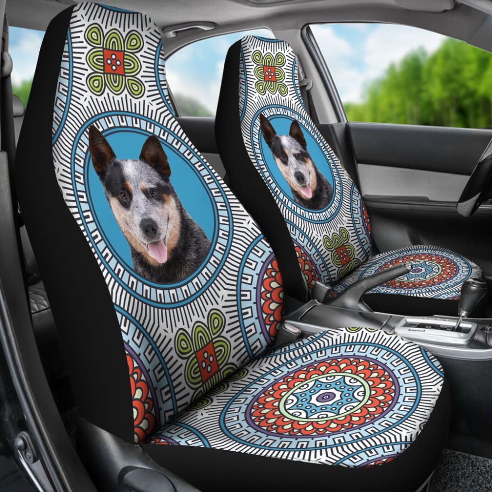 Premium Australian Cattle Dog Print Car Seat Covers for Pet Lovers - Durable & Stylish Protection for Your Vehicle - Perfect for Road Trips & Daily Commutes