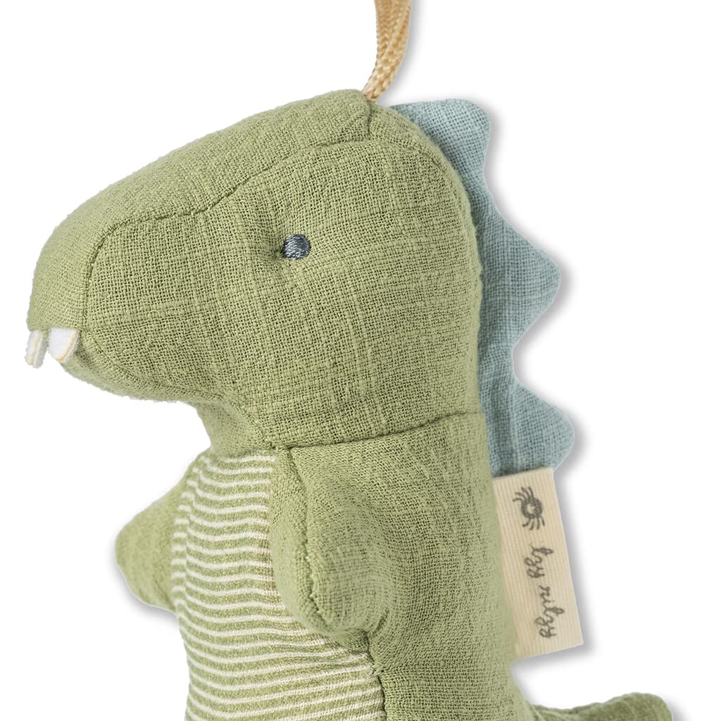 Bitzy Pal Natural Rubber Pacifier & Lovey - BPA-Free Baby Soother for Newborns & Infants - Perfect for Sleep, Travel & Comforting Fussy Babies