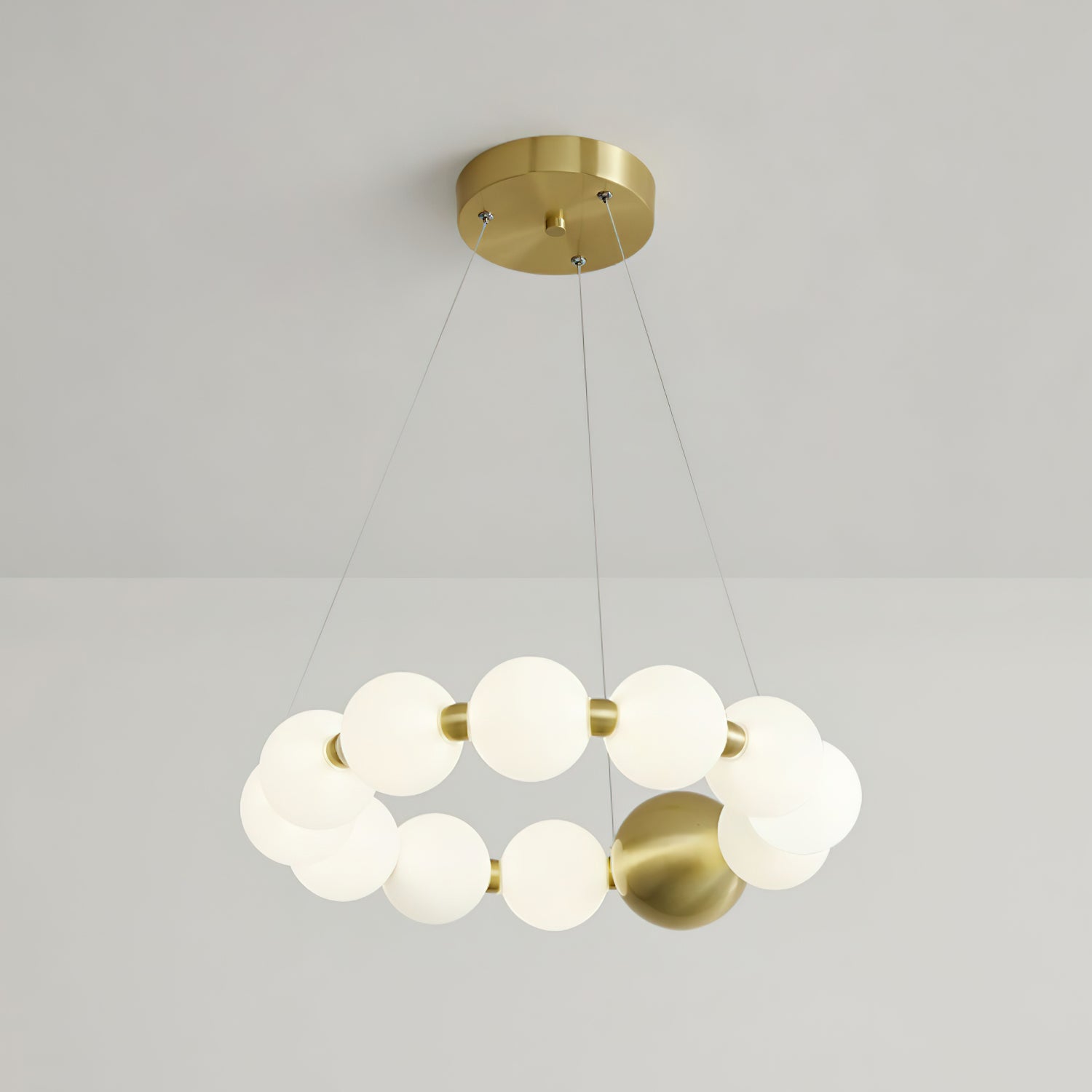 Aeyee Crystal Pearls Chandelier - Elegant Ceiling Light Fixture for Dining Room, Bedroom, Living Room & Wedding Decor