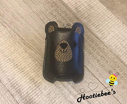 Bear-Shaped Hand Sanitizer Holder & Lip Balm Clip - Cute Keychain Accessory for Purse, Backpack, Gym Bag and Outdoor Activities