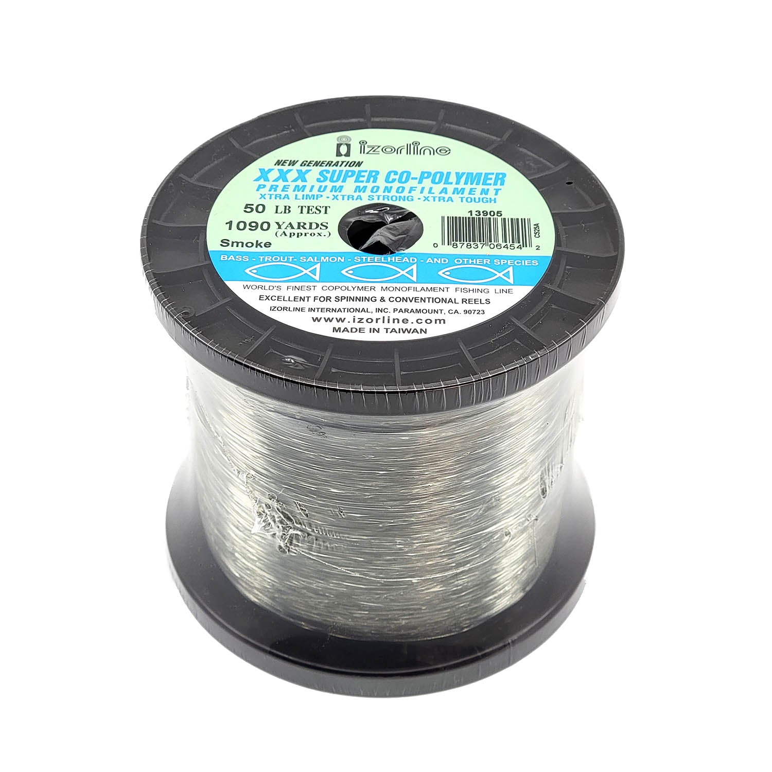 Izorline XXX Copolymer Fishing Line - 1LB Spool for Saltwater & Freshwater Fishing - Strong & Durable Monofilament Line for Bass, Trout, and Offshore Angling