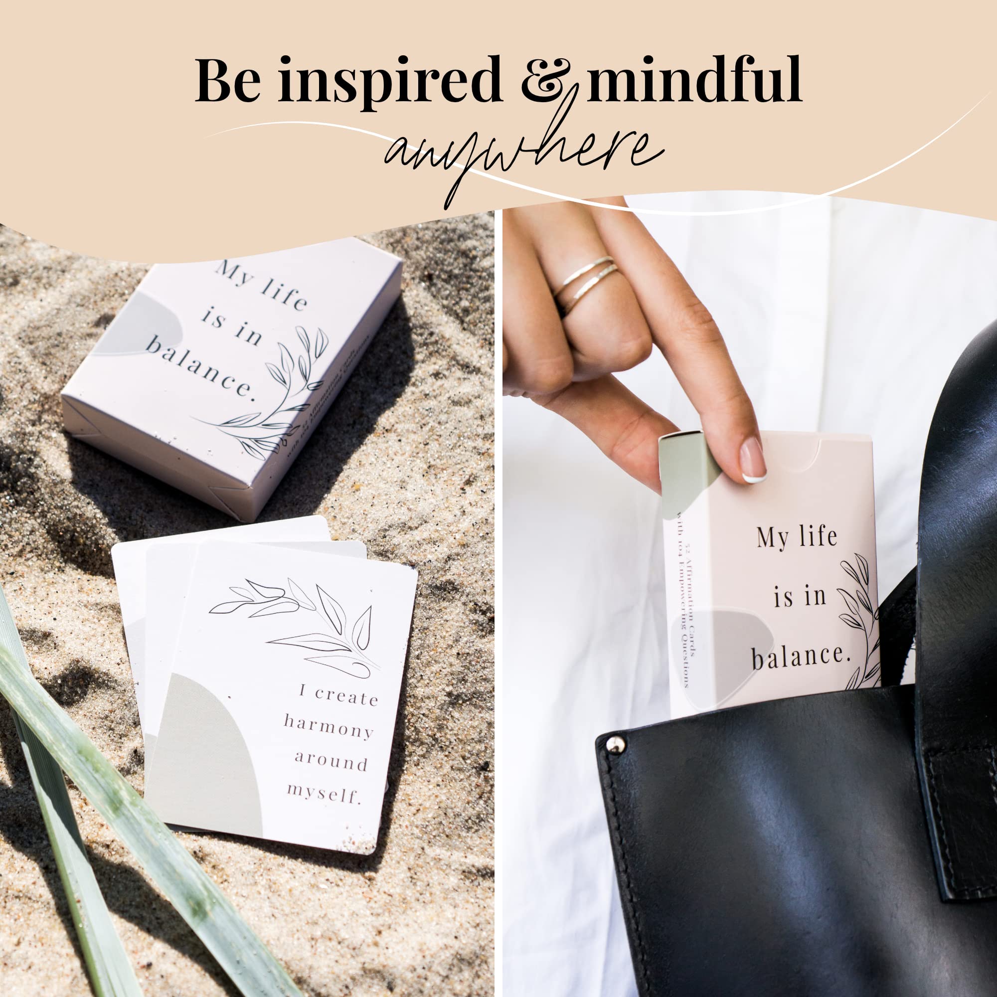 52 Positive Affirmation Cards for Women — Motivational & Inspirational Cards for Therapy, Meditation, Self-Care & Mindfulness | Double-Sided Durable Cards | Perfect for Daily Reflection, Journaling & Personal Growth