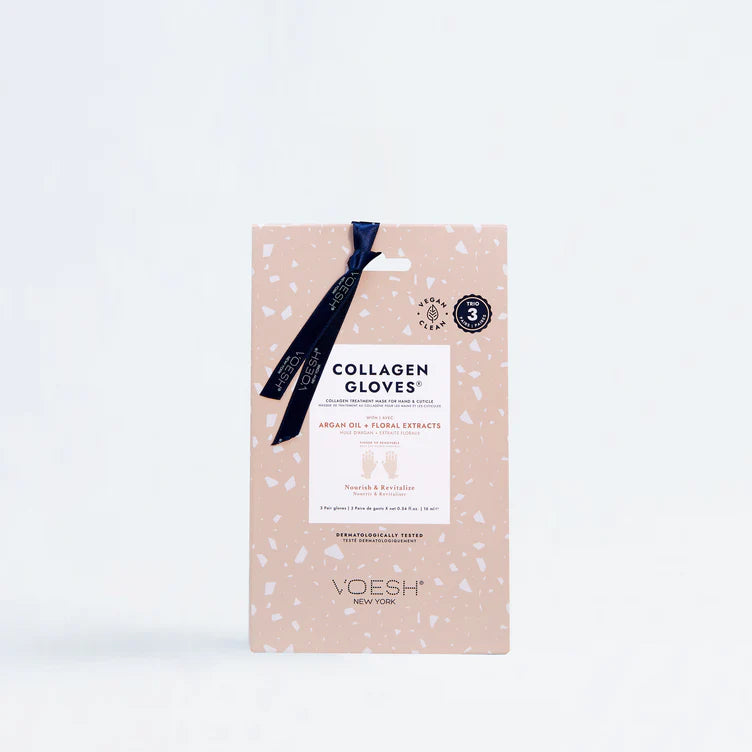 Collagen Infused Gloves with Argan Oil - 3 Pack for Soft, Hydrated Hands | Perfect for Night Treatment, Dry Skin Care & Spa Relaxation at Home