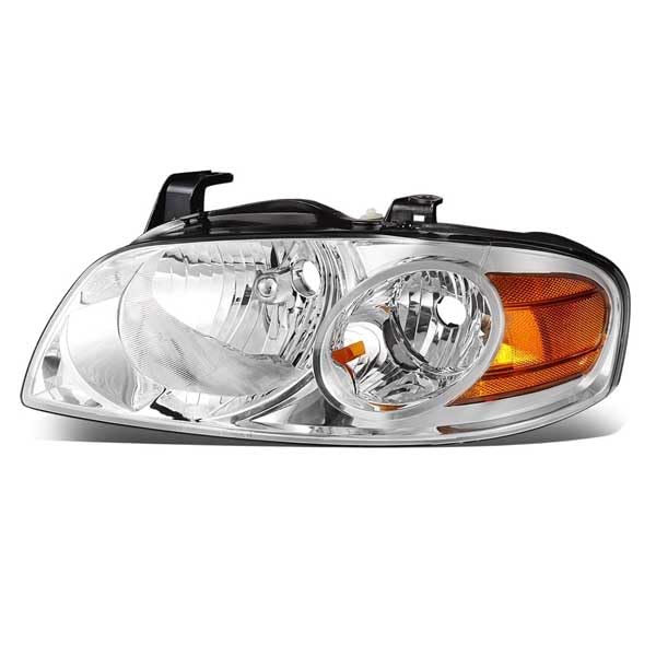 2004-2006 Nissan Sentra S & Base Model Left Driver Side Headlight Assembly with Bulb - Replacement Headlamp for Improved Night Visibility & Safety Driving