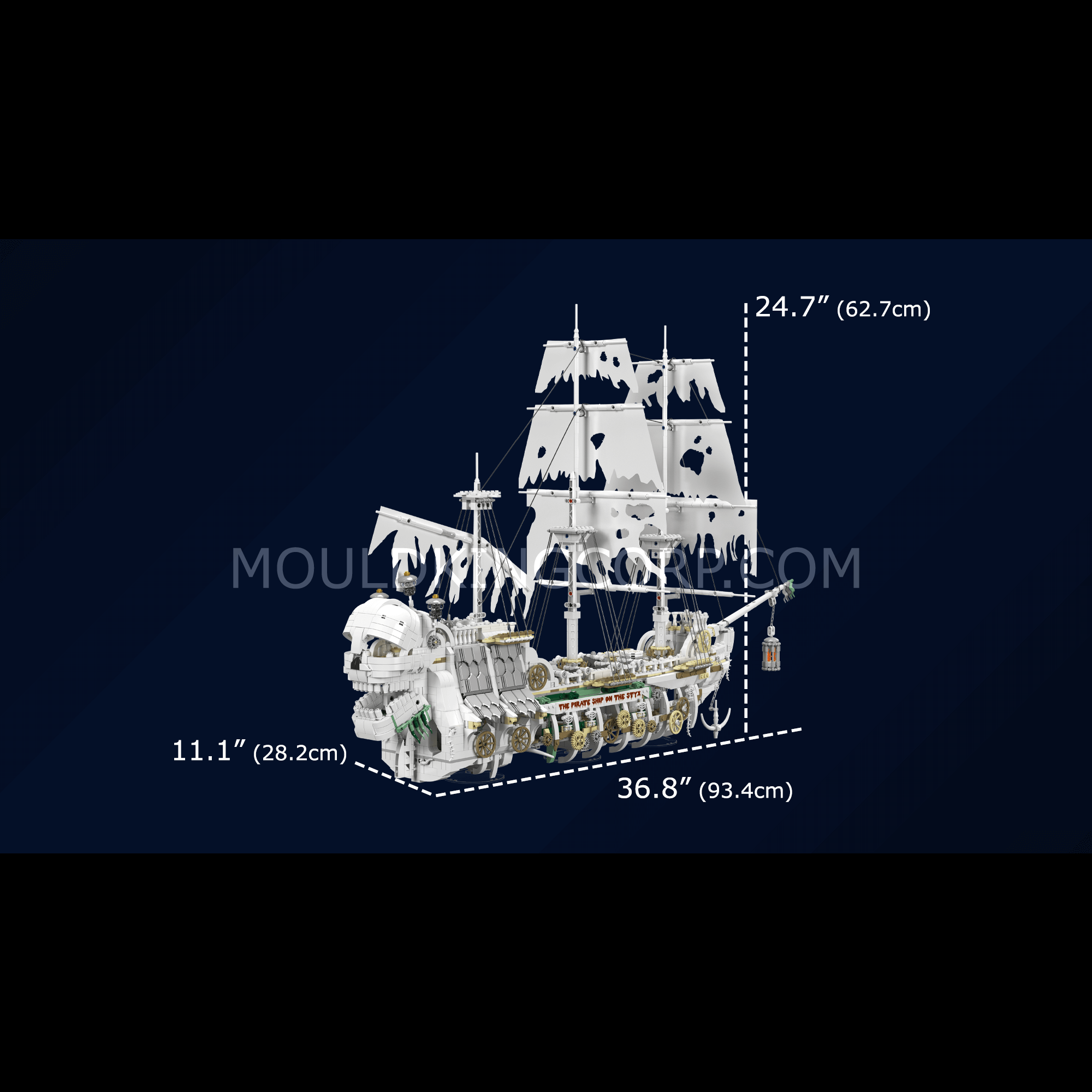 Mould King 13193 Styx Pirate Ship Building Blocks Set | 3,769 PCS Model Kit for Adults & Teens | Perfect for Collectors, Home Decor & Creative Play