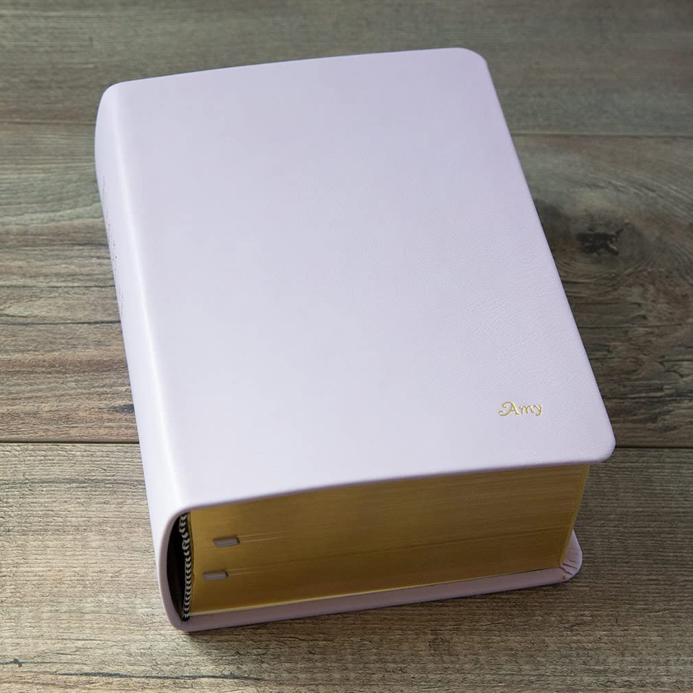 Hand-Bound Lavender Purple Genuine Leather Holy Bible KJV - Fully Customizable LDS Scriptures with Footnotes, Bible Dictionary & Topical Guide | Perfect for Latter-Day Saints Study, Worship & Gift Giving