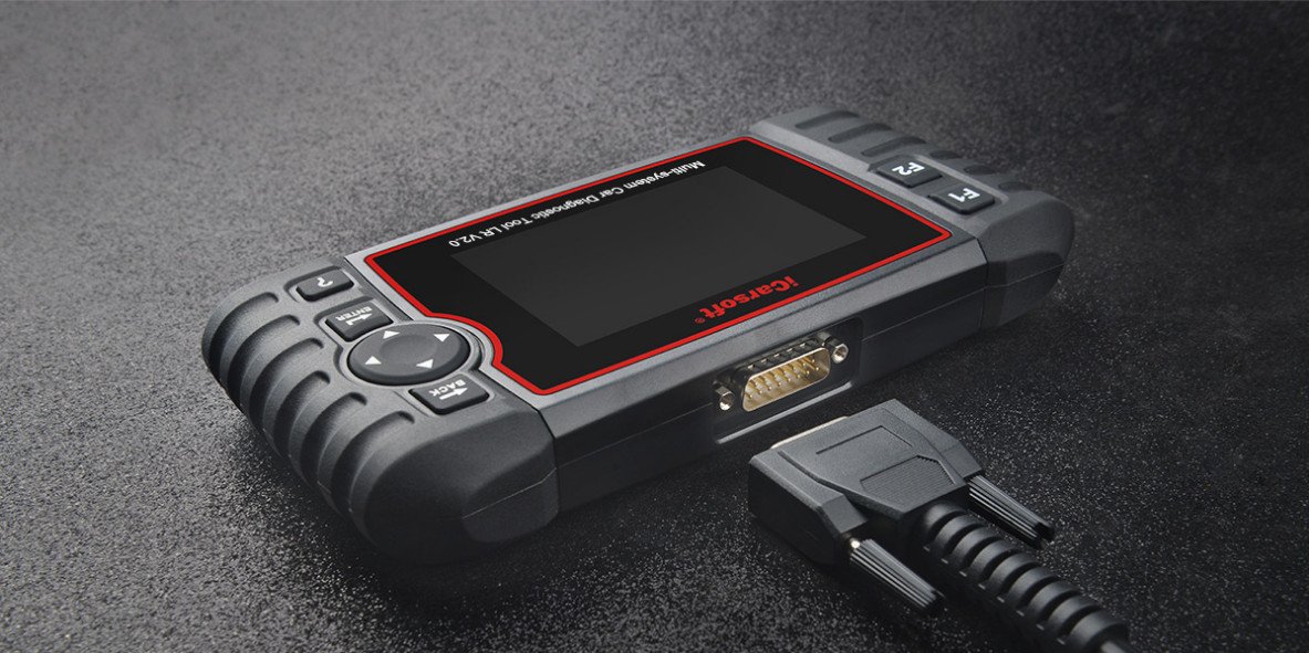 iCarsoft LR V2.0 Professional OBD2 Scanner - Land Rover & Jaguar Diagnostic Tool for ABS, SRS, Oil Reset - Works with Range Rover, Discovery, Evoque - Auto Repair & Maintenance Essential for DIY Mechanics & Shops