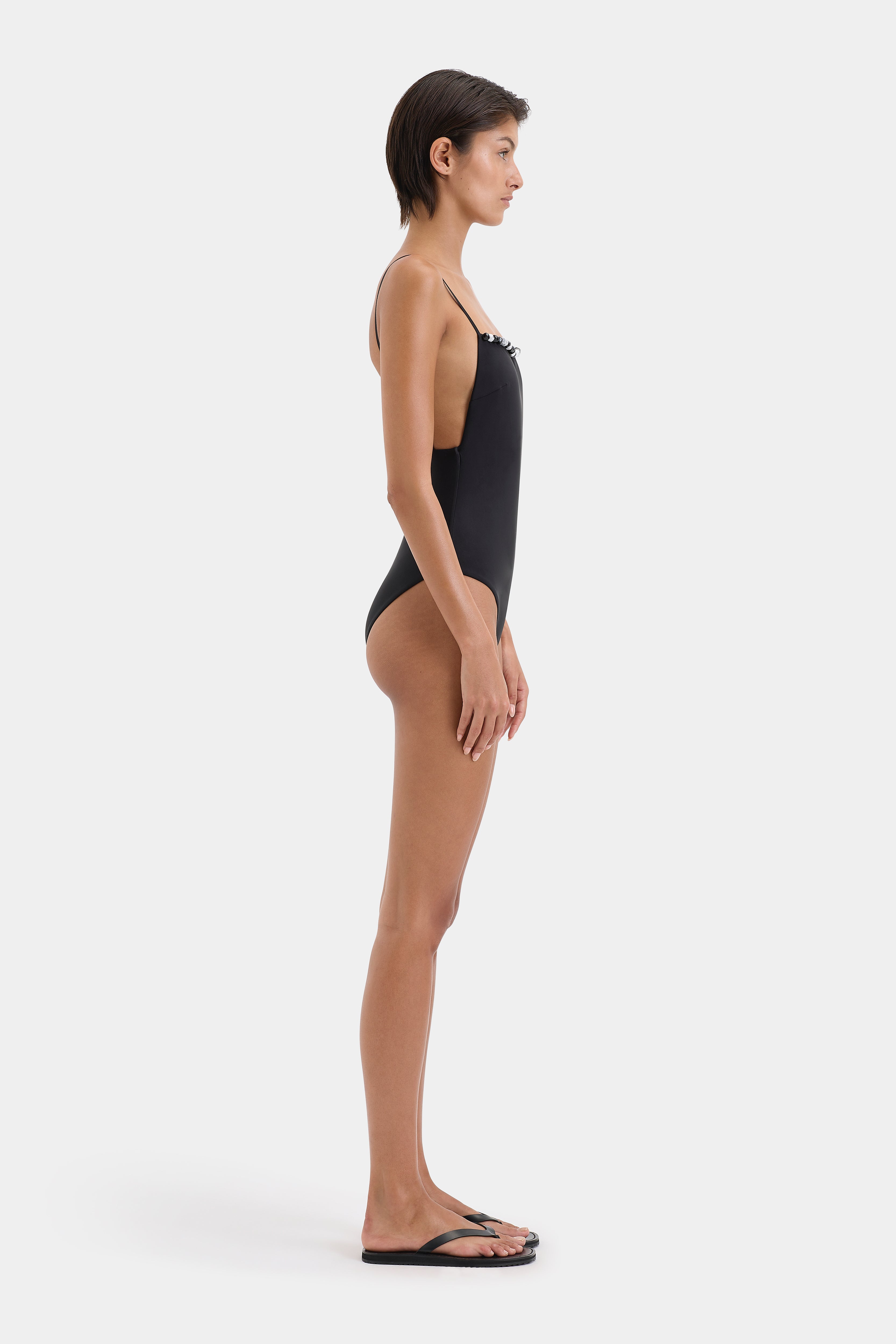 Baci Beaded One Piece Swimsuit - Stylish & Comfortable Women's Bathing Suit for Beach, Pool & Vacation | Fashionable & Sexy Monokini for Summer