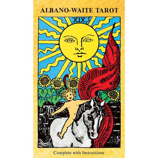 Albano Waiter Tarot Deck - 78-Card Classic Tarot Deck with Guidebook for Divination, Meditation & Spiritual Growth | Perfect for Beginners & Professionals