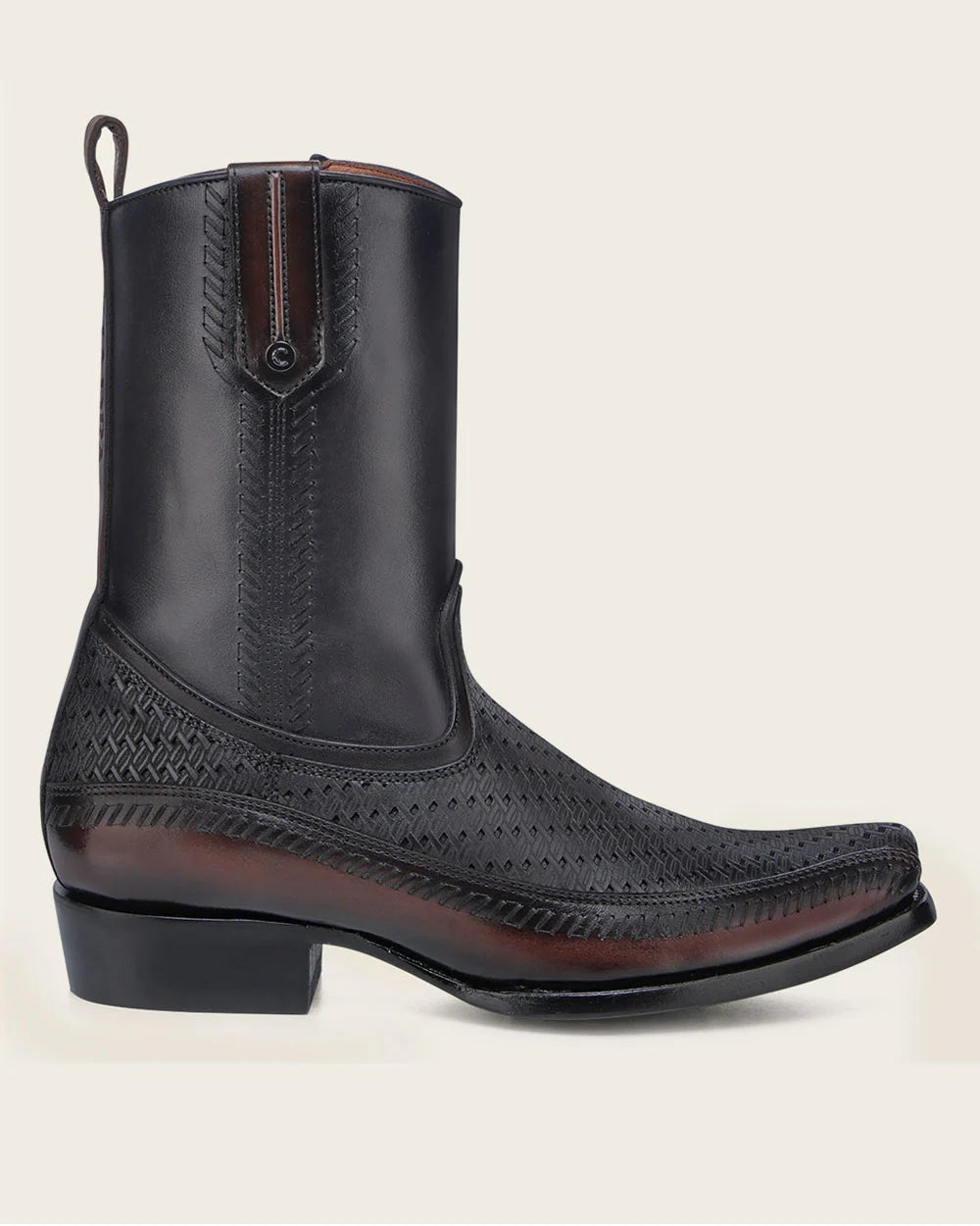 Premium Men's Cowhide Leather Cowboy Boots - Cuadra Oxford Dress Western Boots for Men - Durable & Stylish for Rodeo, Country Wear & Casual Outfits