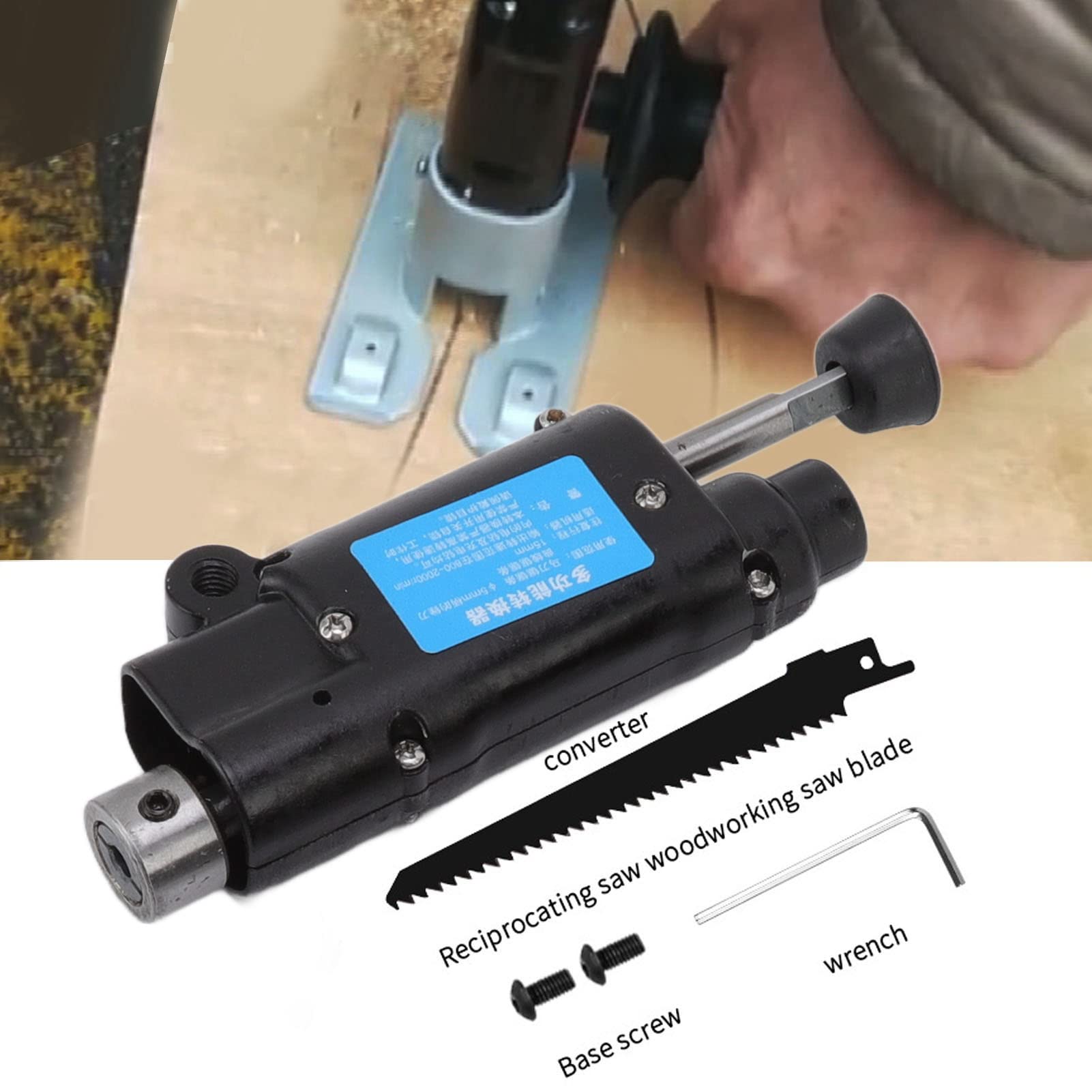 Electric Hole Saw & Reciprocating Saw with Comfortable Handle & Variable Speed - Perfect for Wood Carving, DIY Projects, and Home Renovations