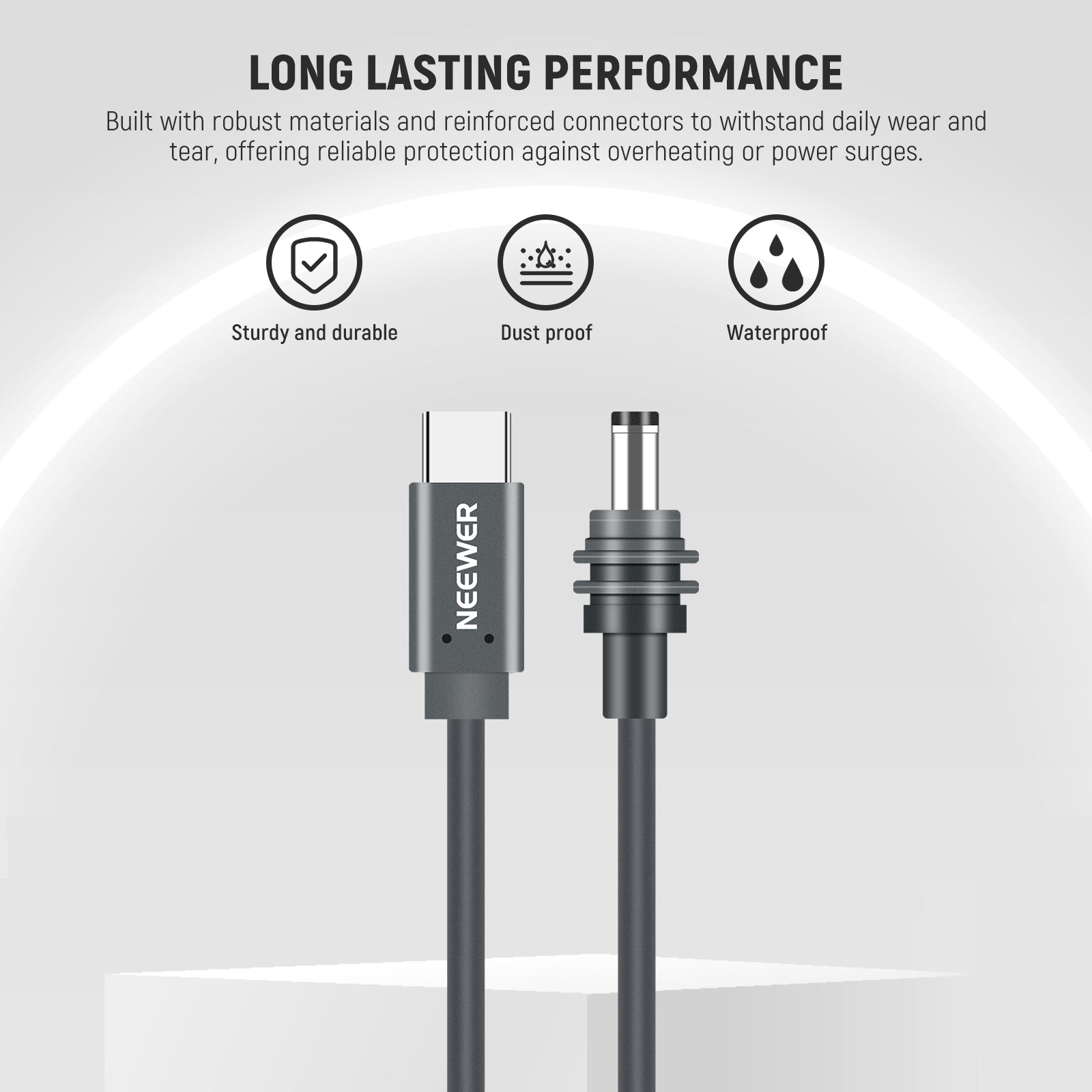 NEEWER NC013 100W PD USB-C to DC Power Cable for Starlink Mini - Fast Charging Adapter for Satellite Internet, Travel & Outdoor Adventures