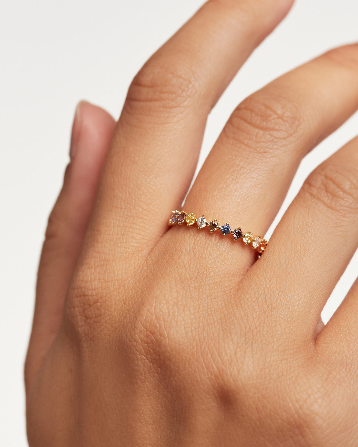GRID2 Sage Gold Ring for Women - Elegant Minimalist 14K Gold Band - Perfect for Everyday Wear, Gifts & Special Occasions