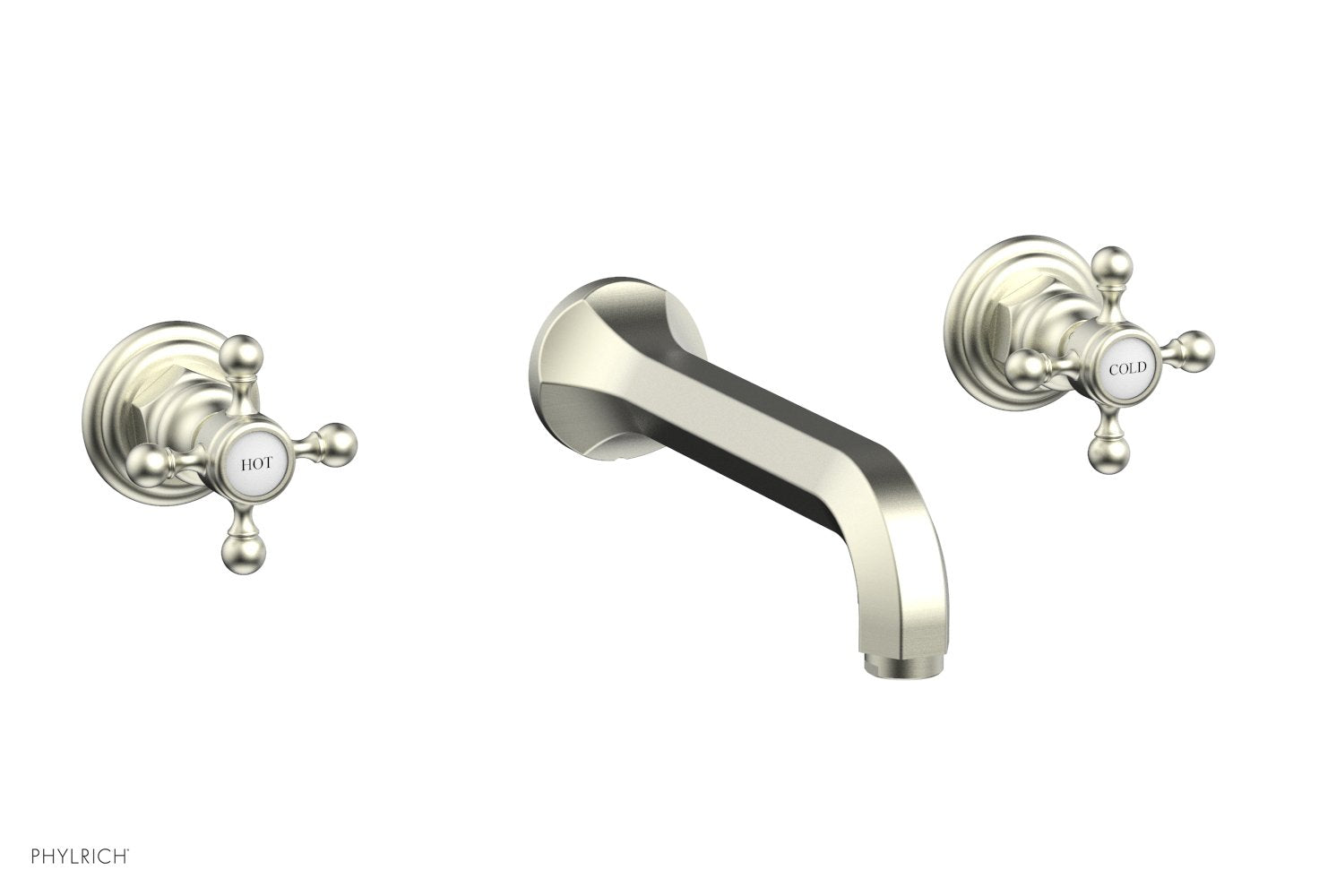 HEX TRADITIONAL Wall Mounted Lavatory Sink Set 500 11 - Perfect for Bathroom, Powder Room, and Guest Bathroom Decor