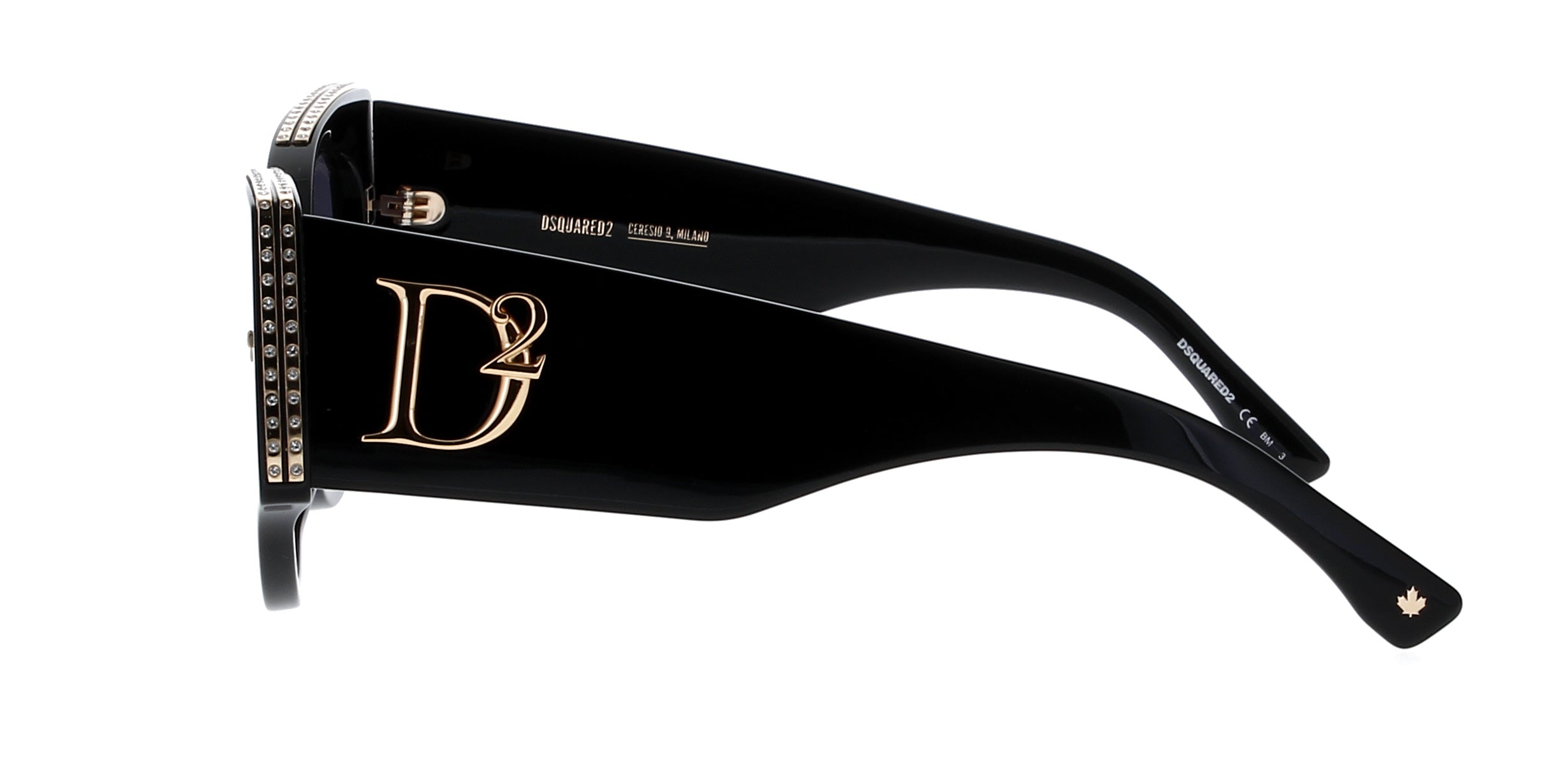 DSQUARED2 D2 0032/S Sunglasses - Polarized UV Protection Aviator Style for Men & Women - Perfect for Driving, Beach, and Outdoor Activities