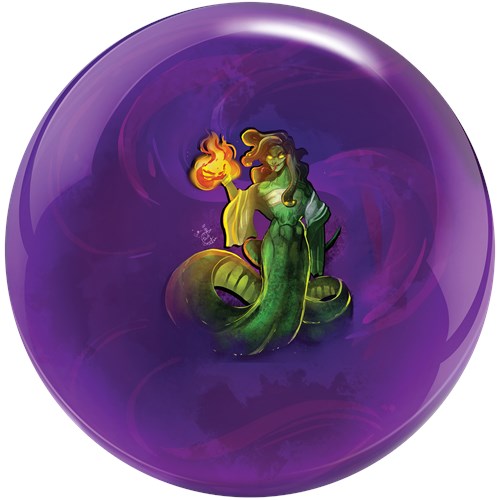Brunswick Medusa Viz-A-Ball Bowling Ball – High Performance Reactive Resin for Strikes & Spares | Perfect for League Play & Casual Bowling