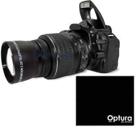 52mm HD Sport Action 2X Telephoto Zoom Lens for Nikon D3200 D3000 D5300 D5000 D5200 D3300 D90 D80 D40 D40X D70 - Compatible with 52mm Filter Thread Lenses - Perfect for Wildlife Photography, Sports Events & Travel Adventures