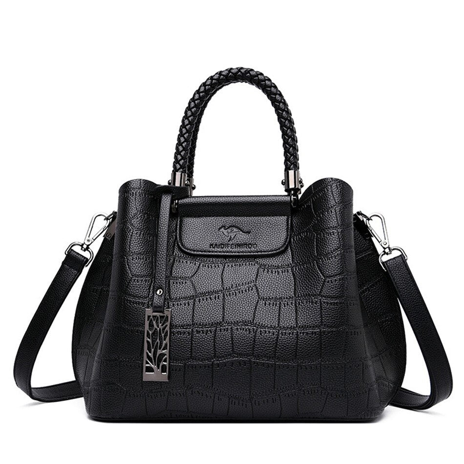 Women's Designer Handwoven Top Handle Bag - Elegant & Durable for Work, Travel & Everyday Use