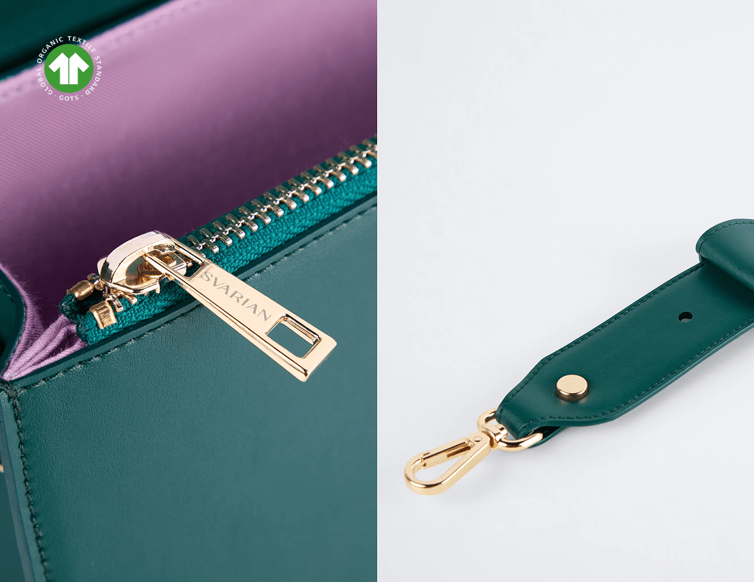 Voyager Vegan Italian Grape Leather Convertible Crossbody Bag | Eco-Friendly Plant-Based Handbag for Women | Perfect for Work, Travel & Everyday Use