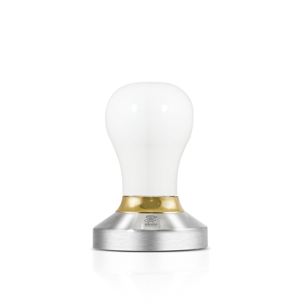 Premium 5-Piece Espresso Tamper Set in White - Perfect for Home Baristas & Coffee Shops | Durable & Ergonomic Coffee Press Tool for Espresso Machines