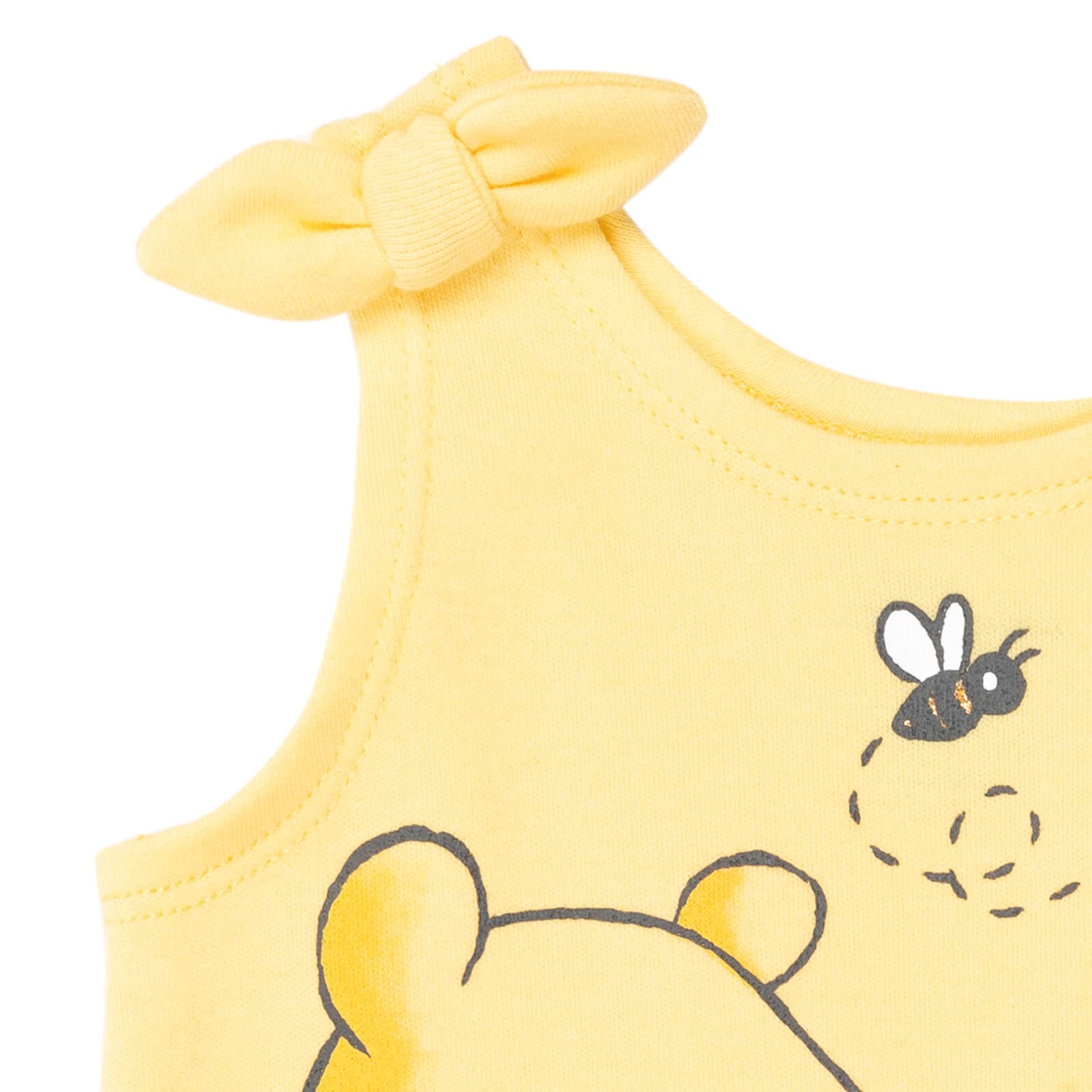 Disney Baby Minnie Mouse Winnie the Pooh Lion King Lilo & Stitch Simba Romper Outfit with Headband Set - Newborn to 24 Months - Perfect for Photo Shoots, Birthday Parties & Disney Theme Events