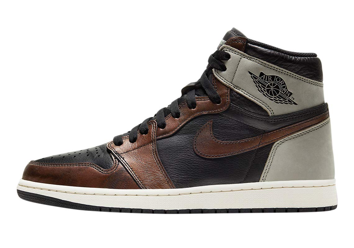 AIR JORDAN 1 Retro High OG Smoke Grey Basketball Shoes - Men's Classic Sneakers for Casual Wear & Street Style