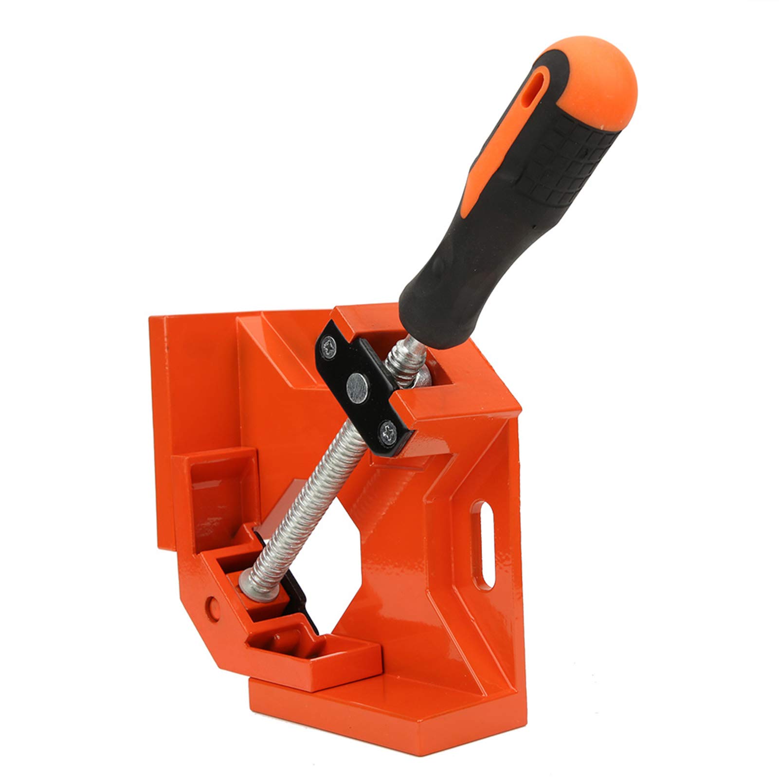 90 Degree Corner Welding Clamp - Non-Slip Handle Woodworking Fixture Tool for Frame Joints & Carpentry | Quick-Release Orange Clamp for DIY Projects, Furniture Making & Metal Fabrication